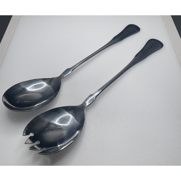 1960s Rogers Other - Vintage 1960s Rogers 18/0 Stainless Flatware Cutlery. 10" Serving Spoon‎ & Spork